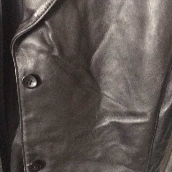 Halogen knee length leather jacket - Picture 3 of 8